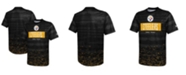 New Era Men's Black Pittsburgh Steelers Combine Authentic Sweep T-shirt